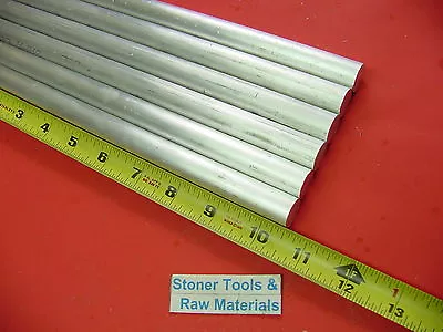 6 Pieces 5/8  ALUMINUM 6061 ROUND ROD 10.5  Long Solid T6511 Lathe Bar Stock • $22.99