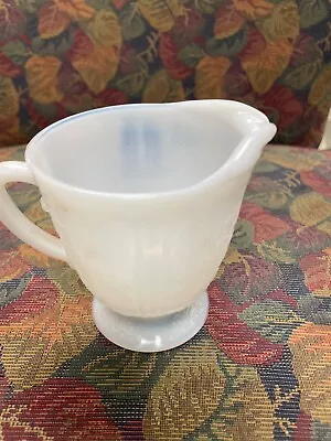 Vintage Translucent Milk Glass Creamer Measures 3  Tall • $8