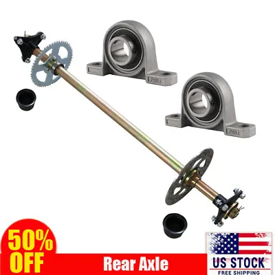 Rear Live Axle Bearing Disc Assembly Kit For Mini Kid Go Kart ATV Quad 4 Wheeler • $149.85