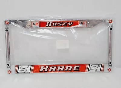 Offical NASCAR Kasey Kahne 9 Car License Plate Frame Metal Chrome New  • $14.99