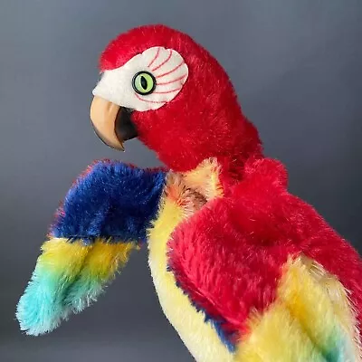 STEIFF Lora Parrot Hand Puppet ~ ALL IDs 1968-77 Vintage German Mohair Bird Toy • $115