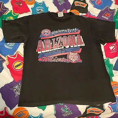 Vintage 1990s NCAA University Of Arizona Wildcats Basketball Tee • $40