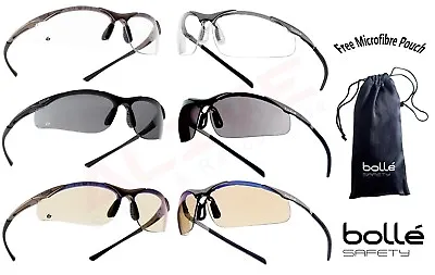 £7.19 • Buy BOLLE Safety Glasses CONTOUR CONTOUR METAL Anti-scratch Lens Cycling Protection