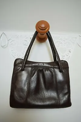 £4.50 • Buy Vintage Brown Soft Leather Classic Jane Shilton Small Bag 