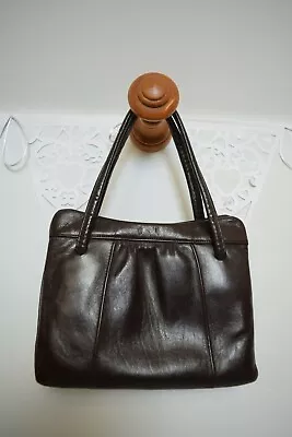 £4.50 • Buy Vintage Brown Soft Leather Classic Jane Shilton Small Bag 