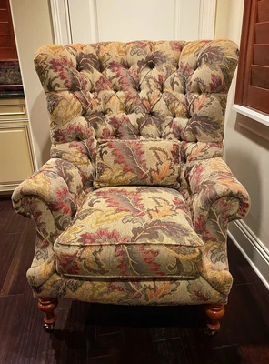 $150 • Buy E.J. Victor Tufted 'Kensington' Wingback Chair Oversized Lux