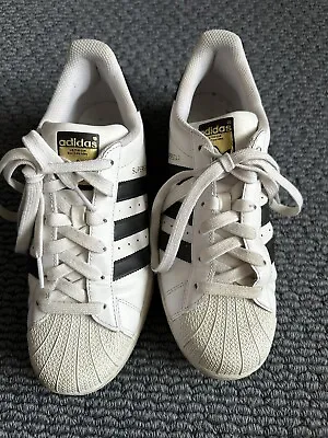$25 • Buy Adidas Superstars Shoes Sneaker’s US 7- White - Very Good Condition