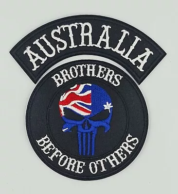 AUSTRALIA  2 Pc Biker Harley Davidson Vest Embroidered Patches Iron Sew On • $14.20