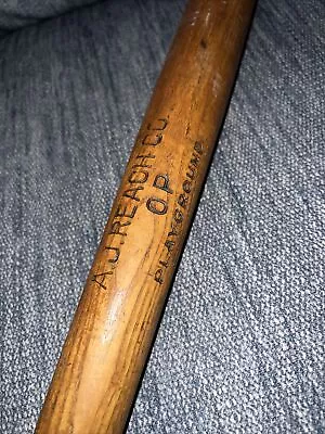 Antique Rare 1920s A.J Reach Co OP Playground Baseball Bat 31” X 2.25  • $115