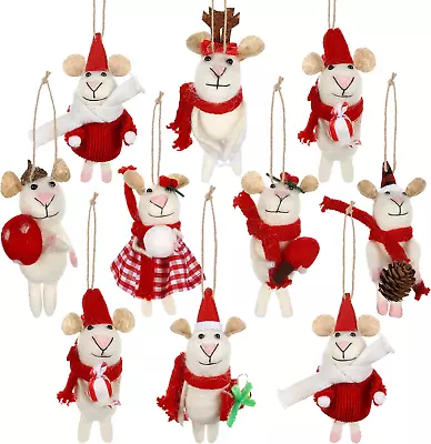 20 Pcs Valentine'S Day Felt Mice Ornaments Funny Felt Mouse Hanging Ornaments Cu • $92.99