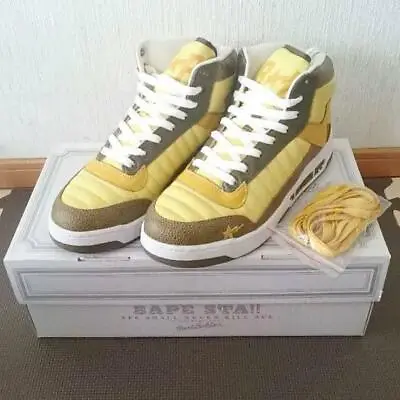 A Bathing Ape Bapesta Sneaker Shoes US 9 Gold Limited New From Japan F/S • $1056.01