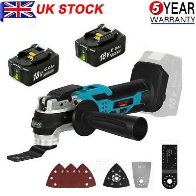 For Makita DTM51Z 18V LXT Cordless Lithium Multi Tool With 2x6.0Ah Battery UK • £94.99