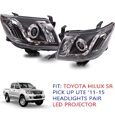 $546.39 • Buy Fit Toyota Hilux SR 5 Vigo Kun Head Lamp Light Led Ute Pickup 2012 13 - 15