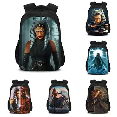 Star Wars Ahsoka Kids School Backpack Student Lightweight Shoulder Bag Fans Gift • $28.49