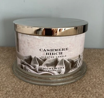 $24.99 • Buy HomeWorx By Harry Slatkin Cashmere Birch Candle 18oz 4 Wick New!!