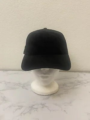 Blank H&M Hat Adult Adjustable Strapback Black Blend Baseball Cap S • $14.93