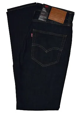 Levis 512 Jeans Men's Regular Taper Levi Stretch Blue Indigo • £24.99