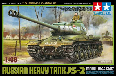 Tamiya 1/48 Russian Heavy Tank JS-2 Model 1944 ChKZ # 32571 - Plastic Model Kit • £26.99