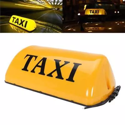 12v Taxi Cab Sign Roof Top Topper Car Magnetic Lamp LED Light Waterproof • $15.90