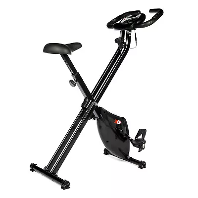 XS SPORTS B210 EXERCISE BIKE-1.6kg FLYWHEEL-FOLDING MAGNETIC X-BIKE FITNESS • £92.99