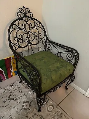 Antique Iron Chair And Ottoman • $1500