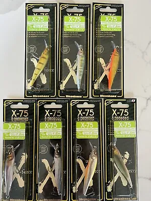 New Megabass X-75 X-nanahan Jerk Baits Oneten USA Lot Of 7 Baits • $99.99