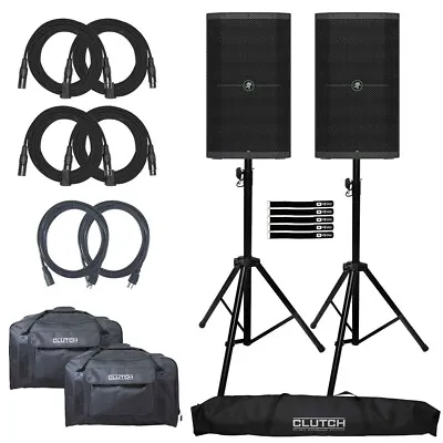 Mackie THUMP212 12  1400W Active Powered DJ Audio Loudspeakers W Stands & Cases • $892.40