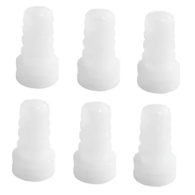 6pcs PVC Plastic 3/8 Inch Pex Barb Plug End Cap Pipe Crimp Fitting White  • $17.05