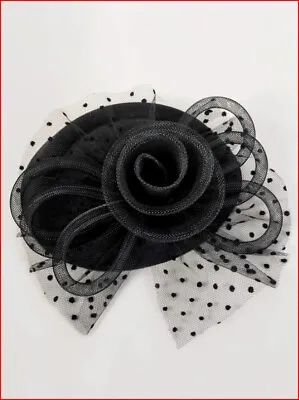 $21.24 • Buy Women's Fascinator Flower Veil Mesh Hat In 2 Colors