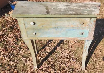 Antique Merchant Writing Desk Stand 2 Drawer Teacher Classroom Restoration TLC • $99.99