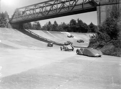 Action During The Invitation Road Car Race 1939 Motor Racing Old Photo • $6.40