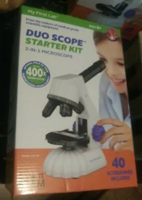 My First Lab DUO Scope Starter Kit 2-in-1 Microscope W/ Accessories - MFL-20 NEW • $29.99