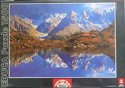 EDUCA 1500 Piece Puzzle CHAMONIX MONT BLANC FRANCE  Sealed - Brand NEW!!⭐ • £35.67