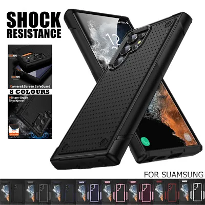 Shockproof Heavy Duty Case Cover For Samsung S23 S22 Ultra S21 FE A14 A53 A52 • $14.62