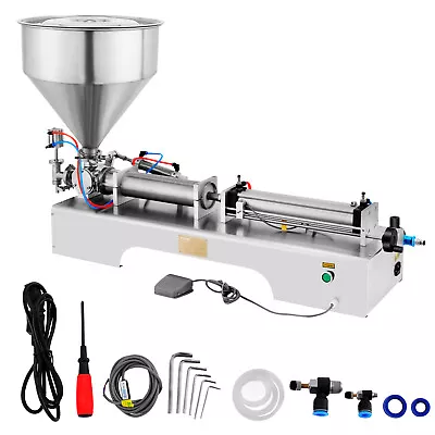 100-1000ml Liquid Filling Filler Machine Adjustable Universal Hopper ON SALE • $503