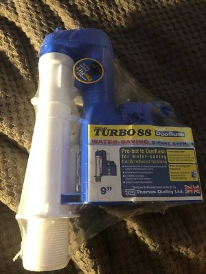 £14 • Buy Dudley Turbo 88 Duoflush Toilet Cistern 2-Part Syphon 29mm 9 Inch Water Saving