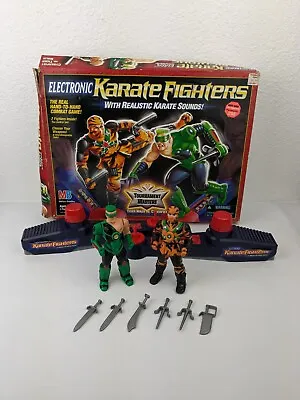 Vtg Electronic Karate Fighters Milton Bradley 1996 Tiger Ninja Cyberfist RARE • $53.99