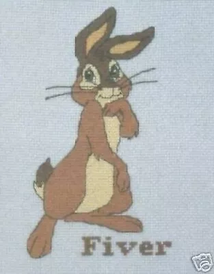 Watership Down 'Fiver' Cross Stitch Kit DMC Rabbit 14 Count • £0.99