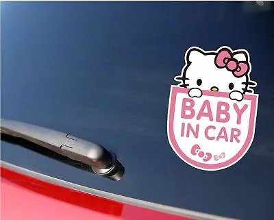 Cartoon Cute HelloKitty Baby In Car Decal Car Sticker - 1pc • $5.65