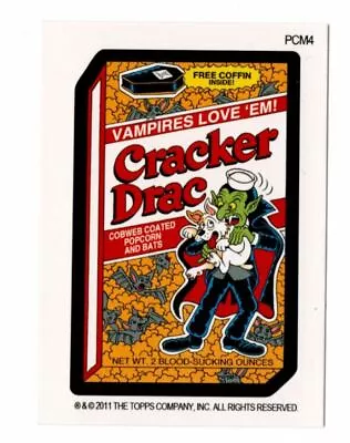 2011 Topps Wacky Packages Cracker Drac Mini Postcards Bonus Halloween Card PCM4 • $15.99