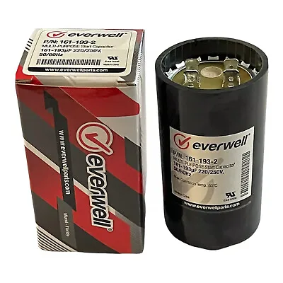 Motor Start Capacitor 161-193 MFD UF 220-250 VAC 50/60Hz HVAC • $10.99