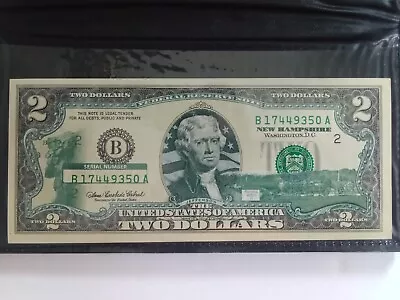 World Reserve Monetary Exchange NH State 2 Dollar Bill • $14.95