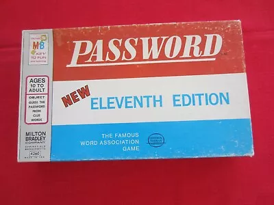 Password 1970 Eleventh Edition Password Game By Milton Bradley Vintage • $10