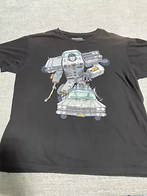 Transformers Ghostbusters Tee Men Extra Large L Black Eco 1 Mashup • $4.95