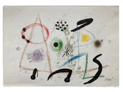 Joan Miro Original Lithograph Maravillas 3 1975 • $298.35