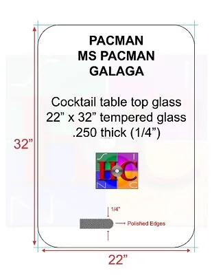 Arcade Cocktail Table Top Glass Fits Bally/Midway Tables Gray Tinted MAME 4R • $79.95