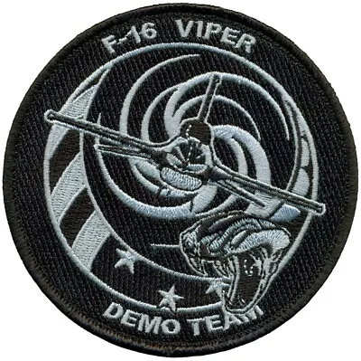 USAF 20th FIGHTER WING - F-16 DEMONSTRATION TEAM - BLACK - PATCH • $8.99