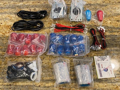 $35 • Buy NEW EG STARTS 2 Player LED Arcade DIY Joystick 20x LED Buttons Raspberry Pi