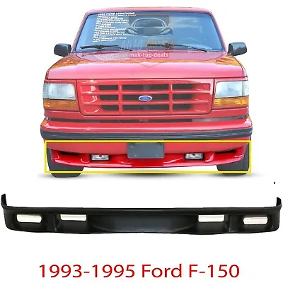 New Front Bumper Valance For 1993-1995 Ford F-150 Lightning With Fog Light Hole • $63.99