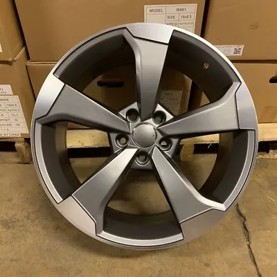 18  Rotor Style Gunmetal Wheels Rims Fits Vw Volkswagen Gti Mk5 Mk6 Mk7 • $809.99